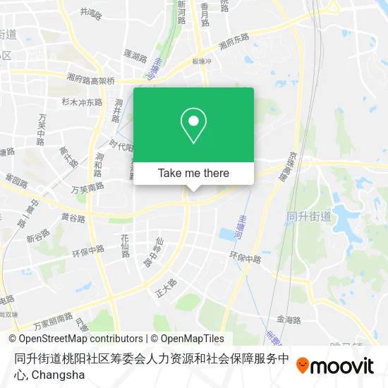 同升街道桃阳社区筹委会人力资源和社会保障服务中心 map