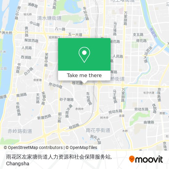 雨花区左家塘街道人力资源和社会保障服务站 map