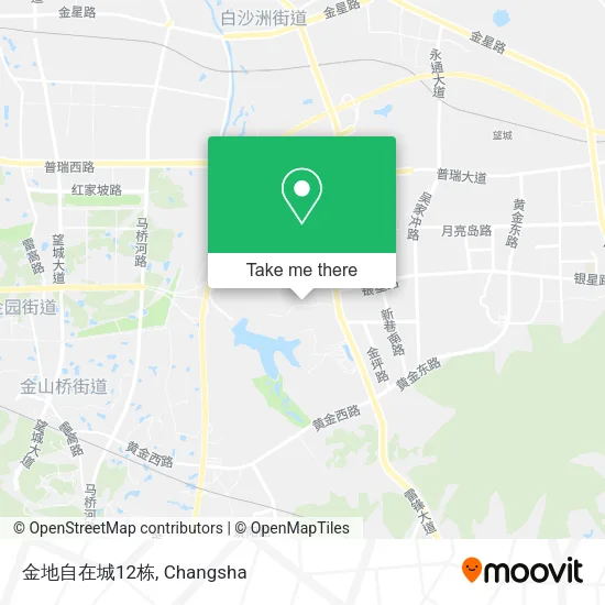 金地自在城12栋 map