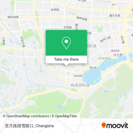 赏月路踏雪路口 map