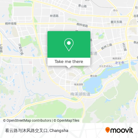 看云路与沐风路交叉口 map