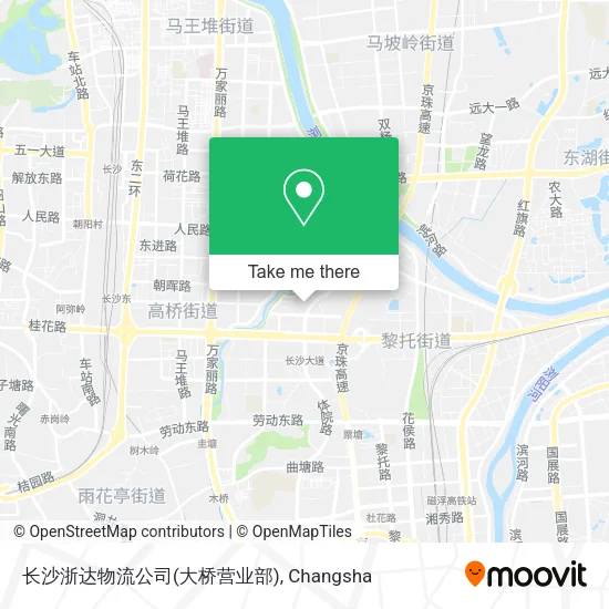 长沙浙达物流公司(大桥营业部) map