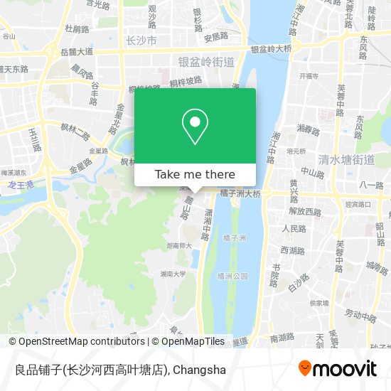 良品铺子(长沙河西高叶塘店) map