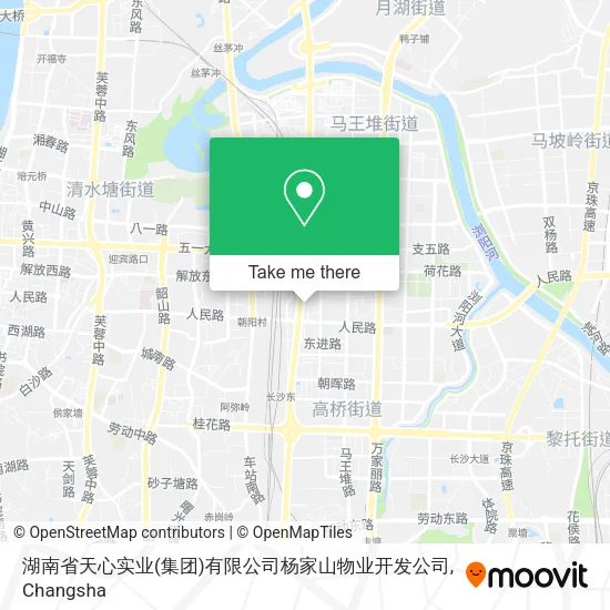 湖南省天心实业(集团)有限公司杨家山物业开发公司 map