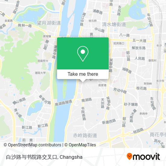 白沙路与书院路交叉口 map