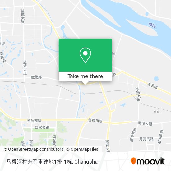 马桥河村东马重建地1排-1栋 map