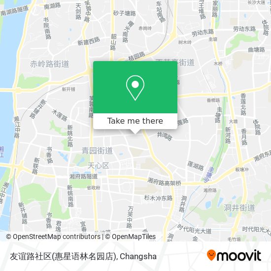 友谊路社区(惠星语林名园店) map