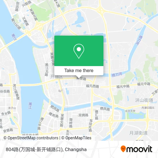 804路(万国城-新开铺路口) map