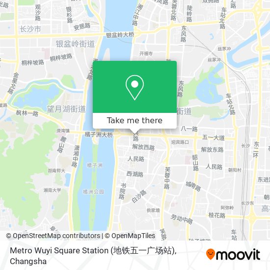 Metro Wuyi Square Station (地铁五一广场站) map