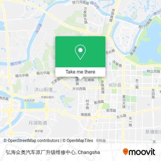 弘海众奥汽车原厂升级维修中心 map