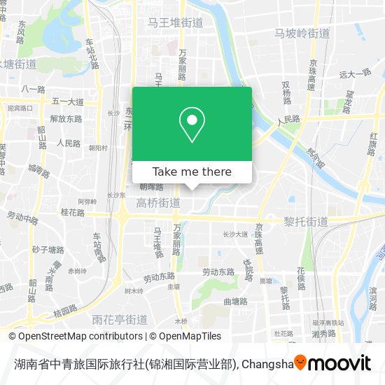 湖南省中青旅国际旅行社(锦湘国际营业部) map