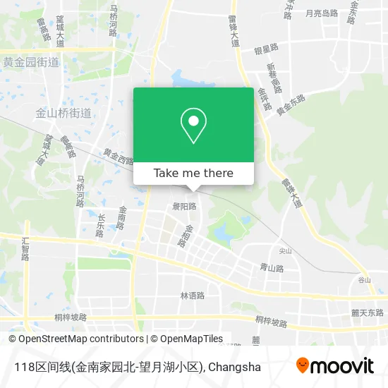 118区间线(金南家园北-望月湖小区) map