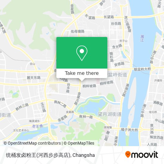 统桶发卤粉王(河西步步高店) map