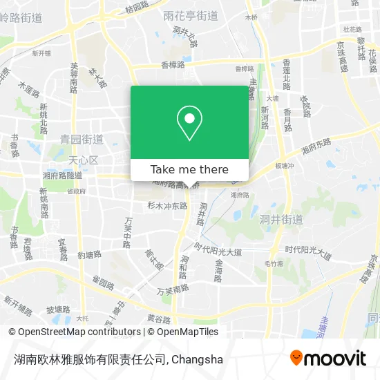 湖南欧林雅服饰有限责任公司 map