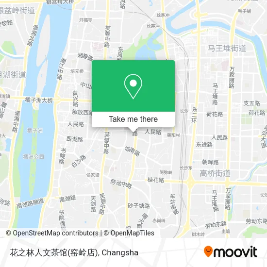 花之林人文茶馆(窑岭店) map