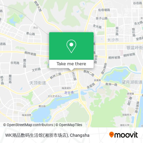 WK潮品数码生活馆(湘浙市场店) map