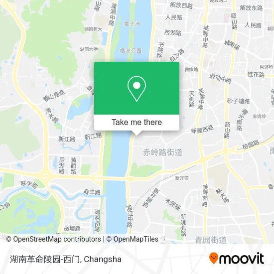湖南革命陵园-西门 map