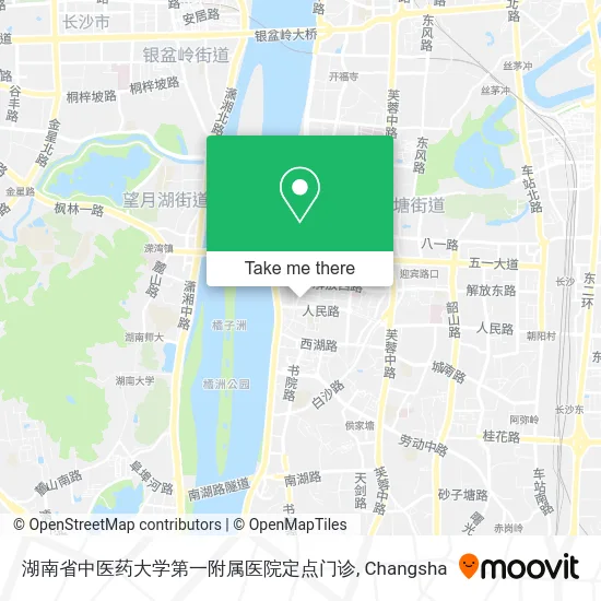 湖南省中医药大学第一附属医院定点门诊 map