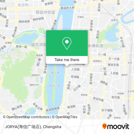 JORYA(海信广场店) map