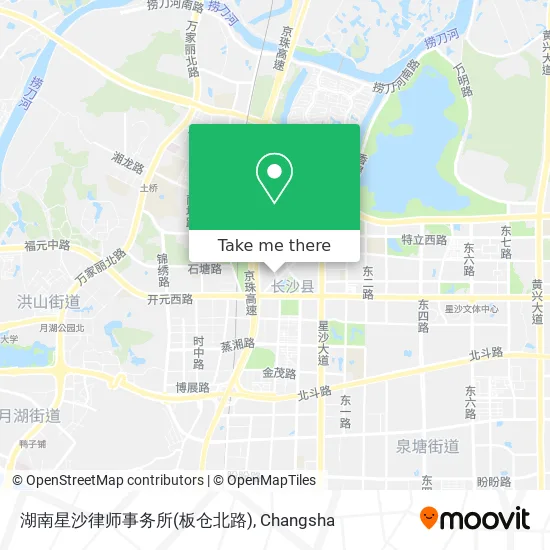湖南星沙律师事务所(板仓北路) map