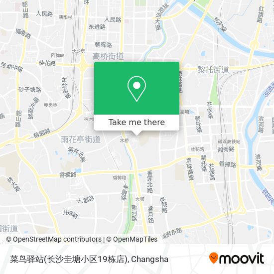 菜鸟驿站(长沙圭塘小区19栋店) map