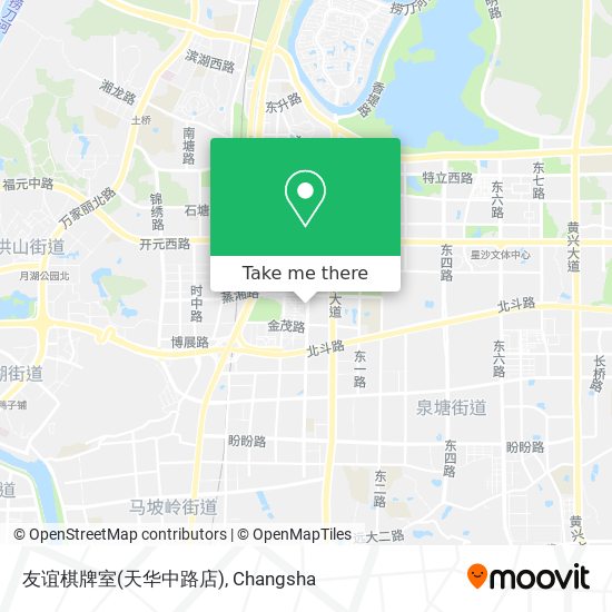 友谊棋牌室(天华中路店) map