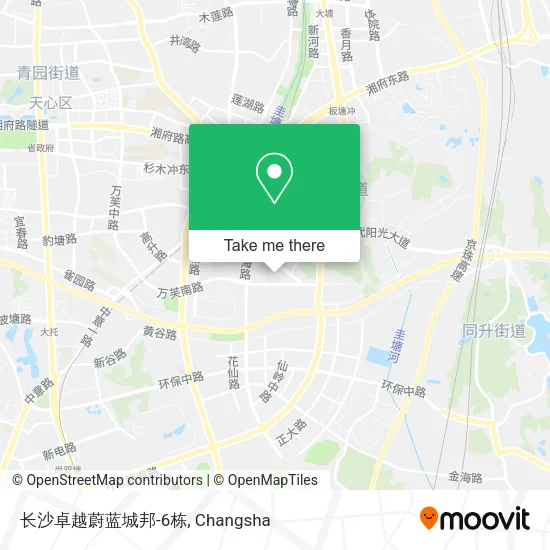 长沙卓越蔚蓝城邦-6栋 map