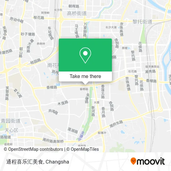 通程喜乐汇美食 map
