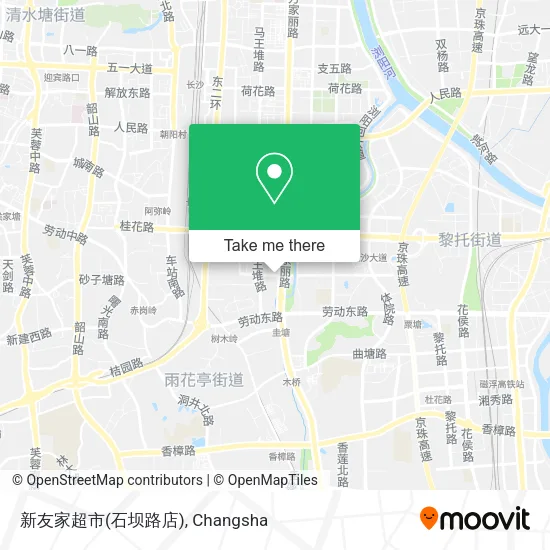 新友家超市(石坝路店) map