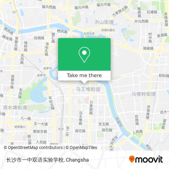 长沙市一中双语实验学校 map