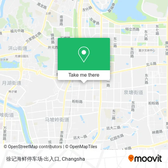 徐记海鲜停车场-出入口 map