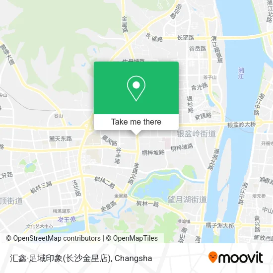 汇鑫·足域印象(长沙金星店) map
