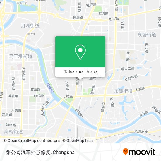 张公岭汽车外形修复 map