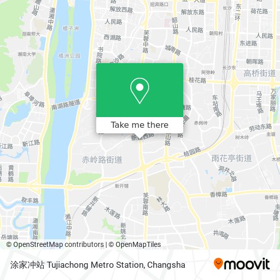 涂家冲站 Tujiachong Metro Station map