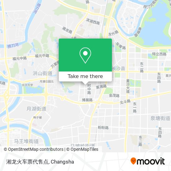 湘龙火车票代售点 map