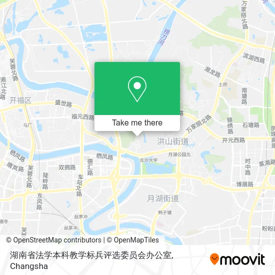 湖南省法学本科教学标兵评选委员会办公室 map