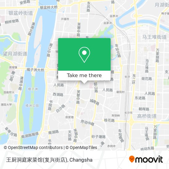 王厨洞庭家菜馆(复兴街店) map