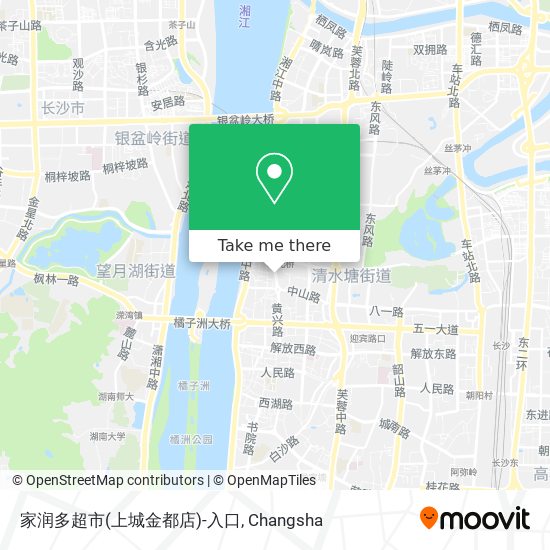 家润多超市(上城金都店)-入口 map