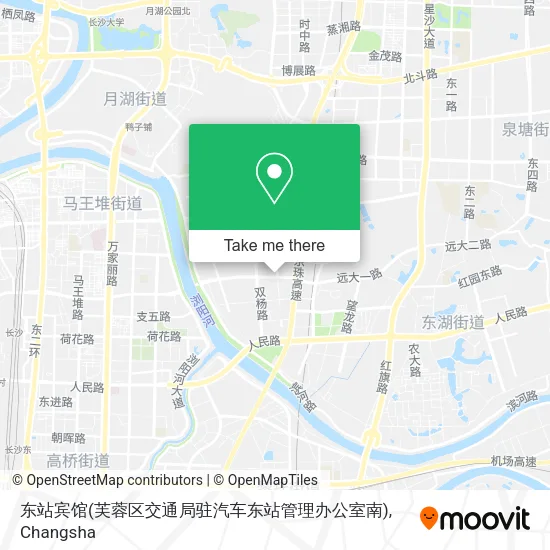 东站宾馆(芙蓉区交通局驻汽车东站管理办公室南) map