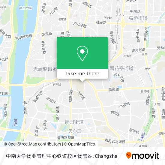 中南大学物业管理中心铁道校区物管站 map