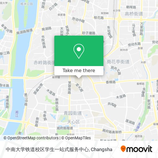 中南大学铁道校区学生一站式服务中心 map