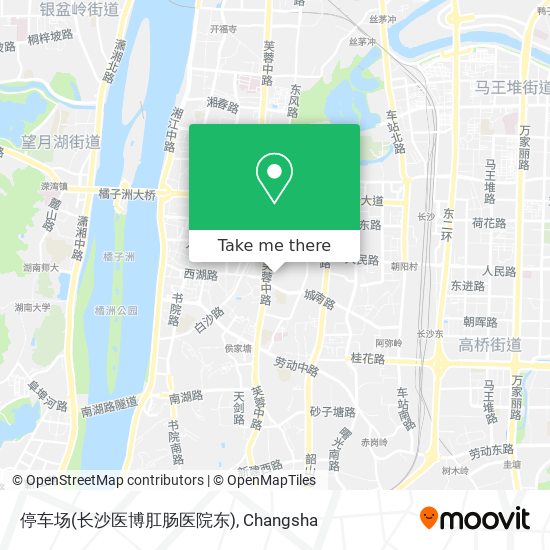 停车场(长沙医博肛肠医院东) map