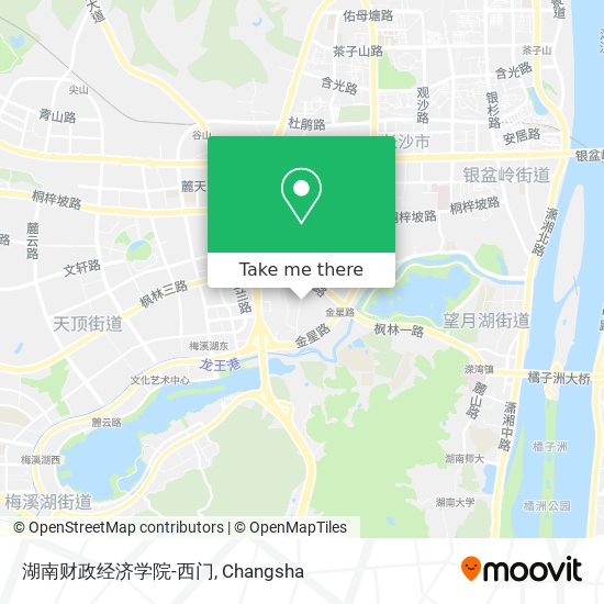 湖南财政经济学院-西门 map