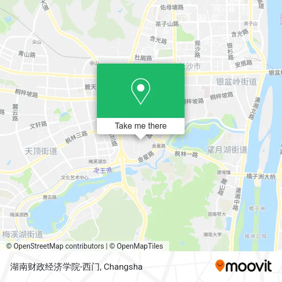 湖南财政经济学院-西门 map