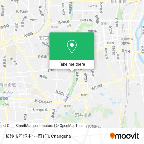 长沙市雅境中学-西1门 map