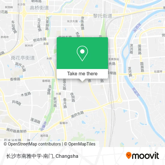 长沙市南雅中学-南门 map