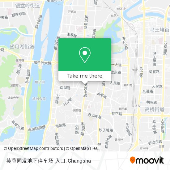 芙蓉同发地下停车场-入口 map
