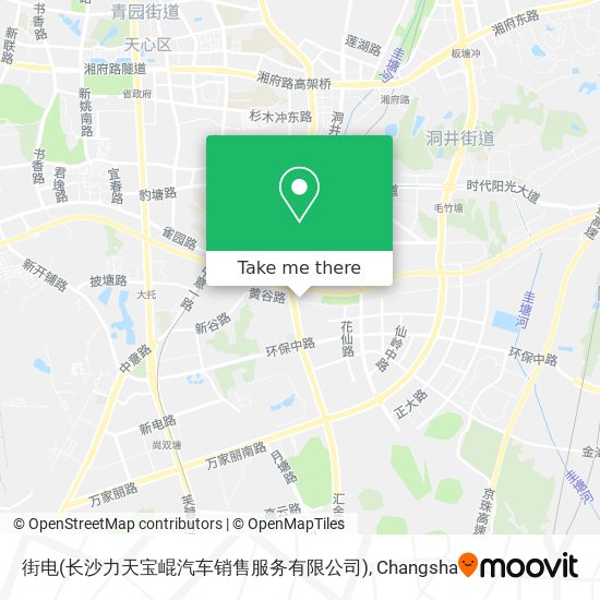街电(长沙力天宝崐汽车销售服务有限公司) map