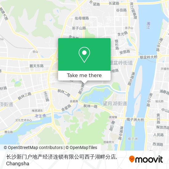 长沙新门户地产经济连锁有限公司西子湖畔分店 map