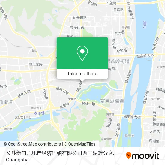 长沙新门户地产经济连锁有限公司西子湖畔分店 map